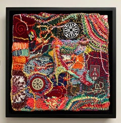 "My Soul Will Pass Through the Gates of Eternity", Framed, Textile, Fiber