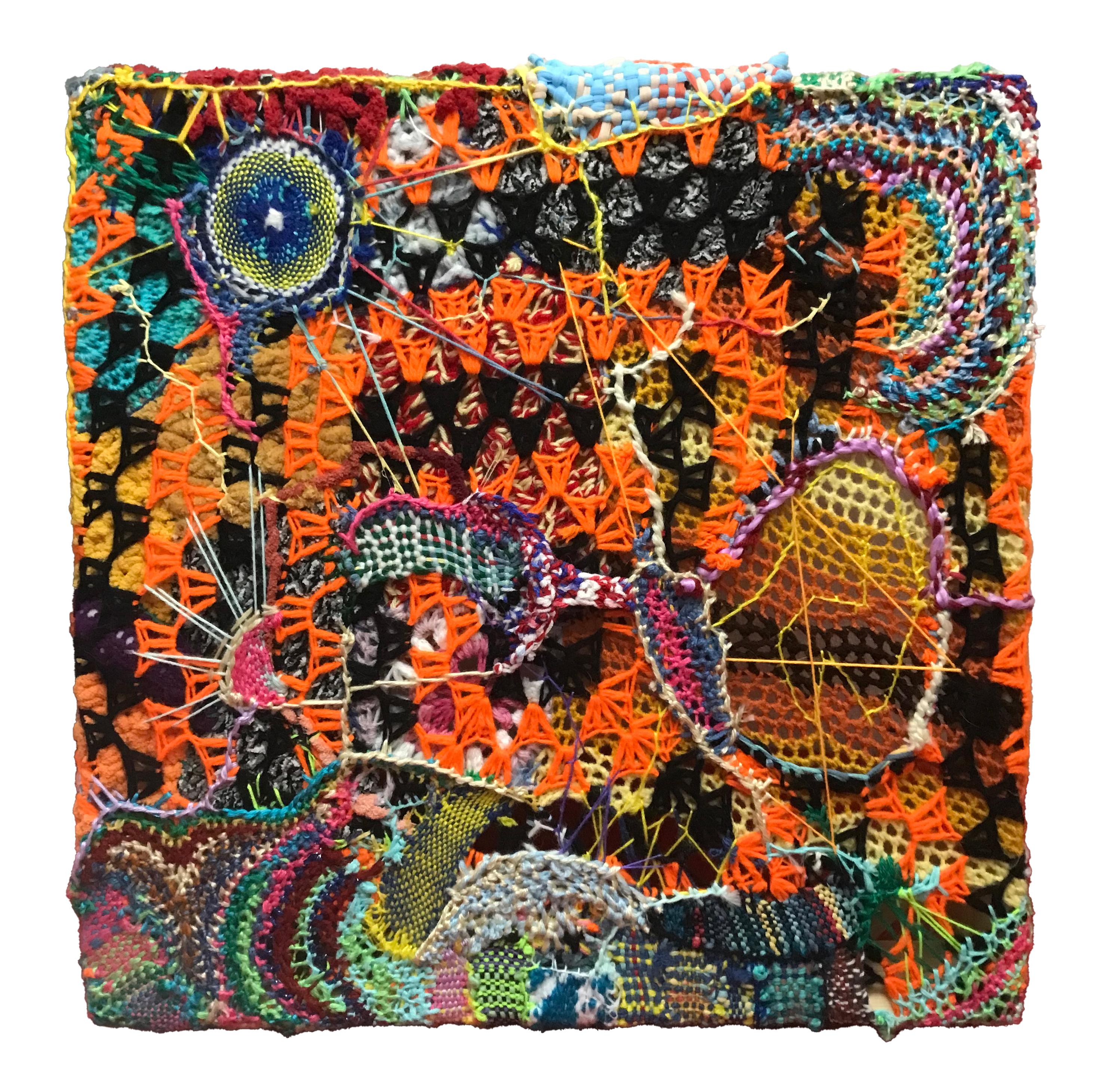 "Terraforming Consciousness", Contemporary, Textile, Fiber, Wall Sculpture