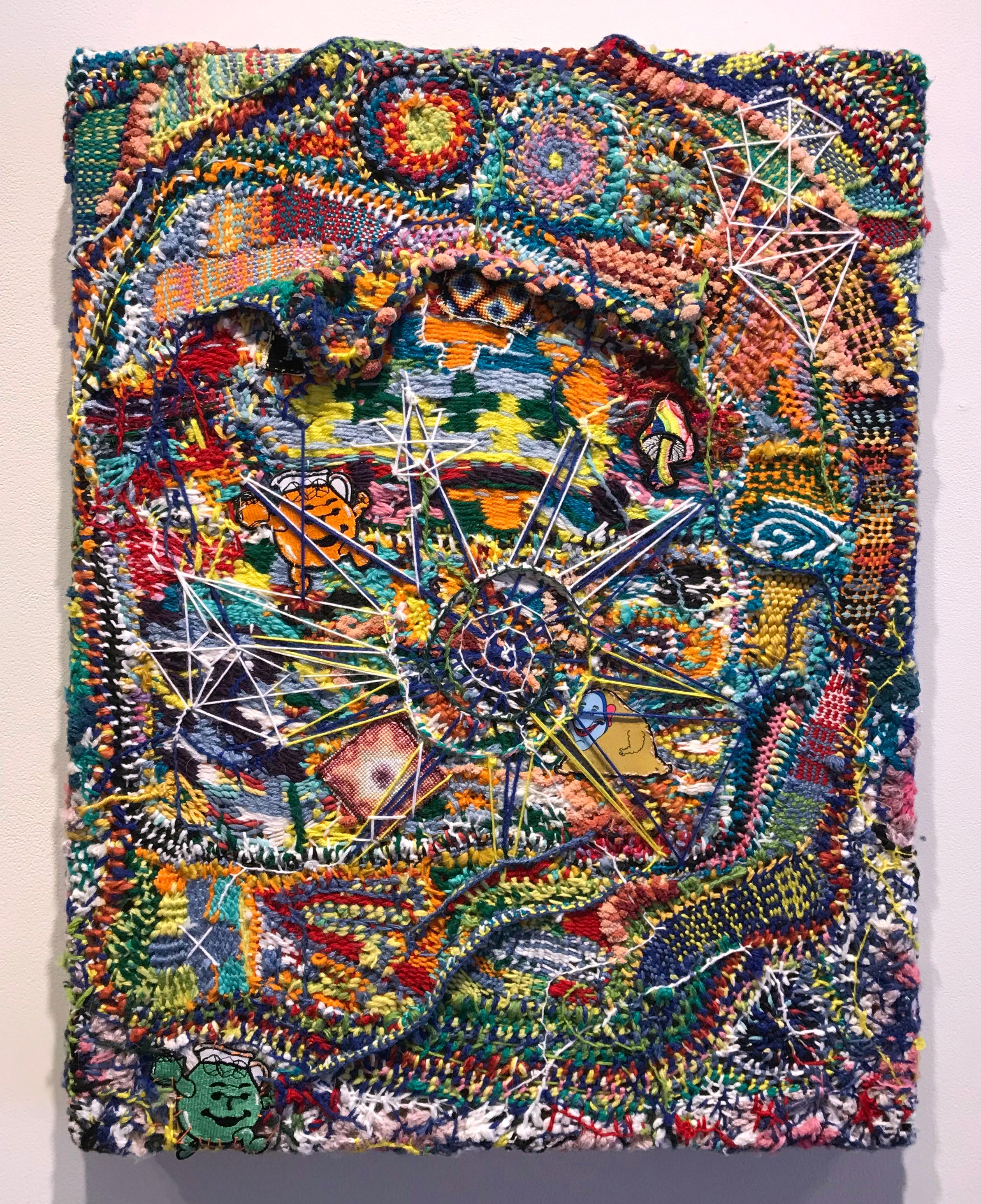 "The Key is in My Pocket", Contemporary, Abstract, Hand Woven, Textile, Stitched - Mixed Media Art by Ethan Meyer