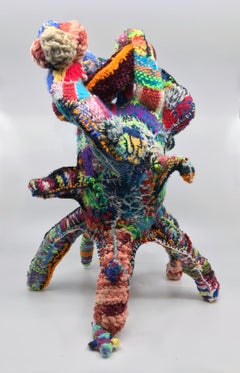 "Qui è dove vive il Mago", Contemporaneo, Fibra, Scultura, Tessuto a mano