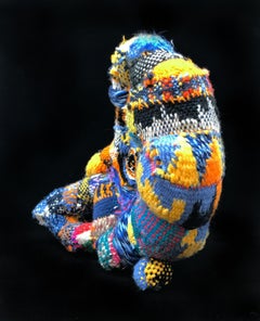 "Topographical Morphology", Contemporary, Hand Woven, Stitched, Textile, Color