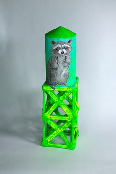 Water Tower Sculpture: 'Raccoon Stand'