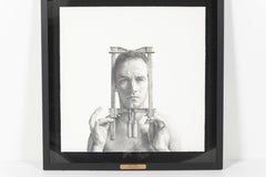 Ethan Murrow, graphite sur papier, dessin encadré, 2010