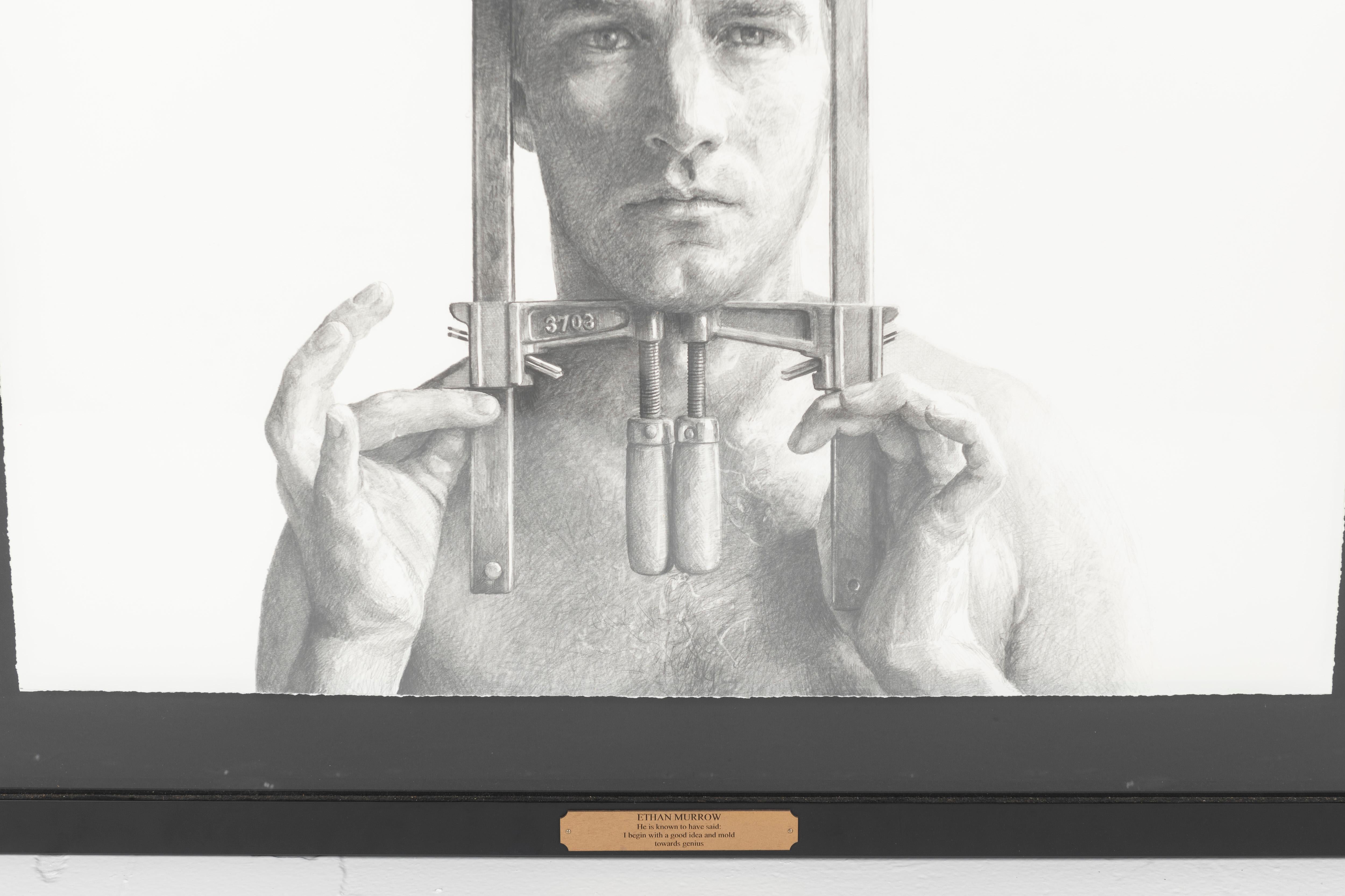 American Ethan Murrow Framed Graphite on Paper Drawing, 2010 For Sale