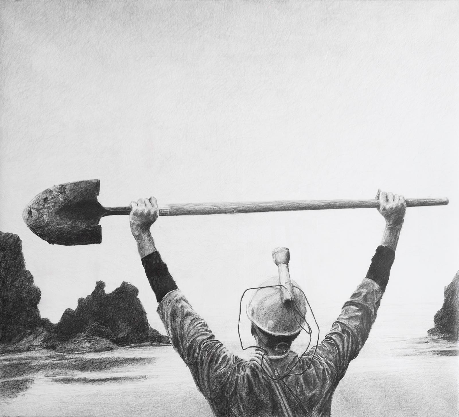 Dig a Hole to China - Painting by Ethan Murrow