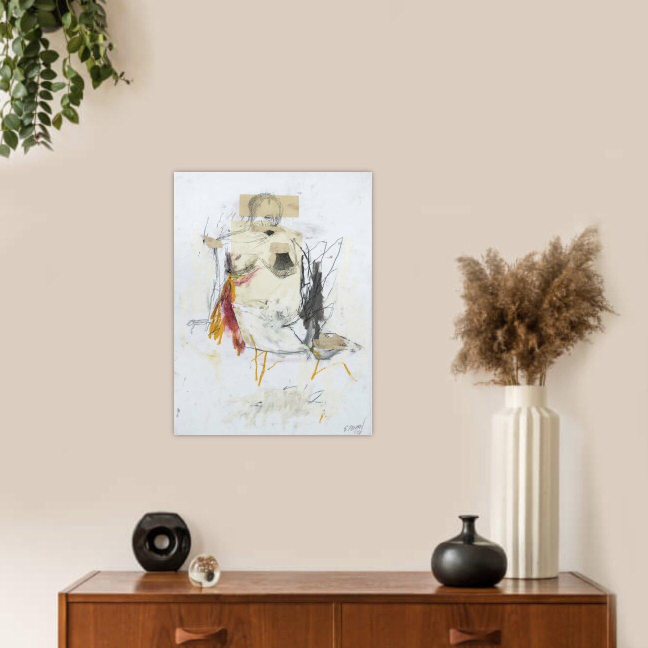 Untitled, Mixed Media on Paper - Abstract Mixed Media Art by Ethan Newman