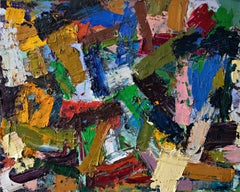 Down Dog, Painting, Oil on Canvas