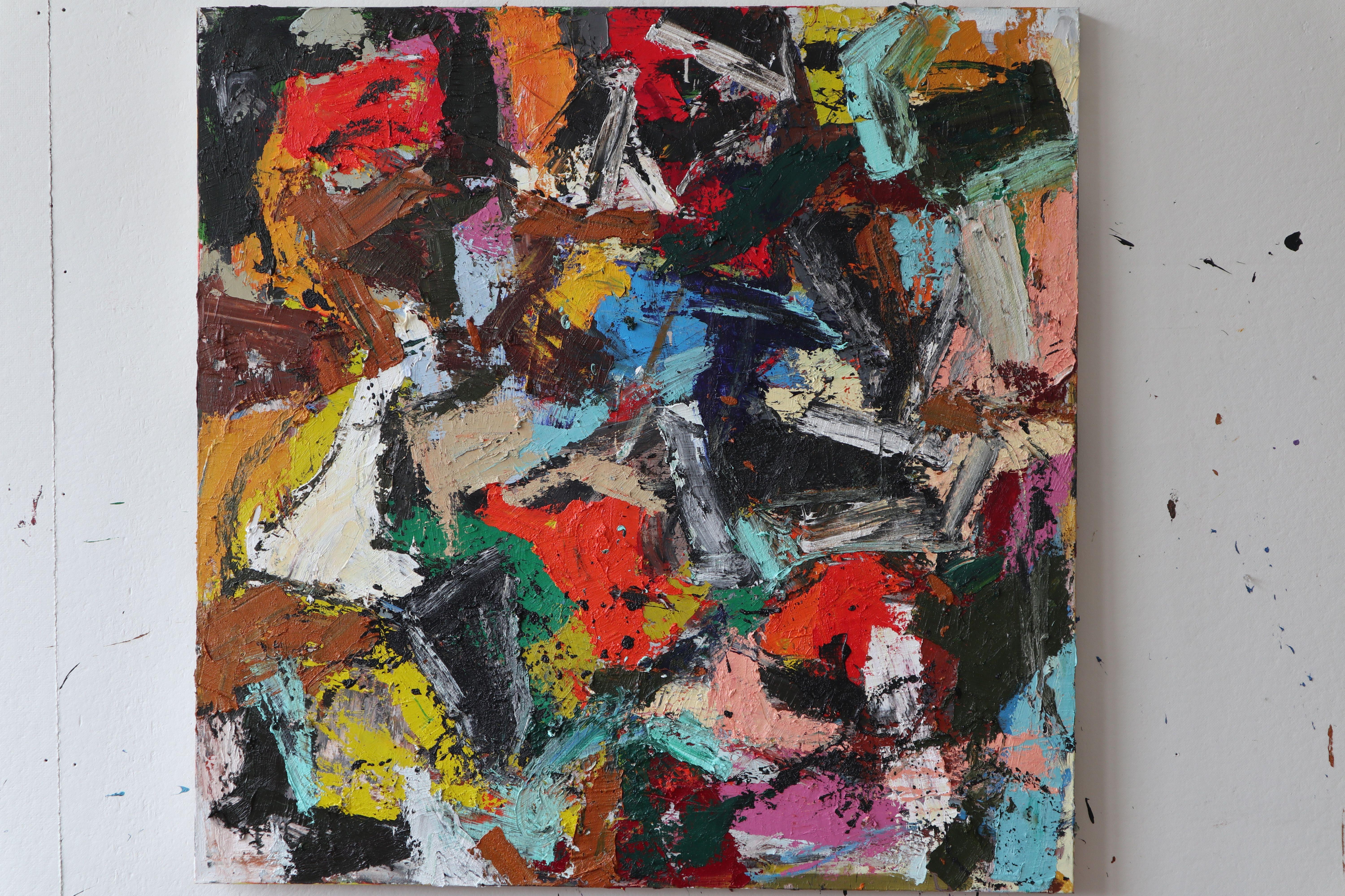 The Webs Weave, Gemälde, Öl auf Leinwand (Abstrakter Expressionismus), Painting, von Ethan Newman