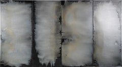 Monumental Antique American Abstract "Expeditions into Night" Original Painting