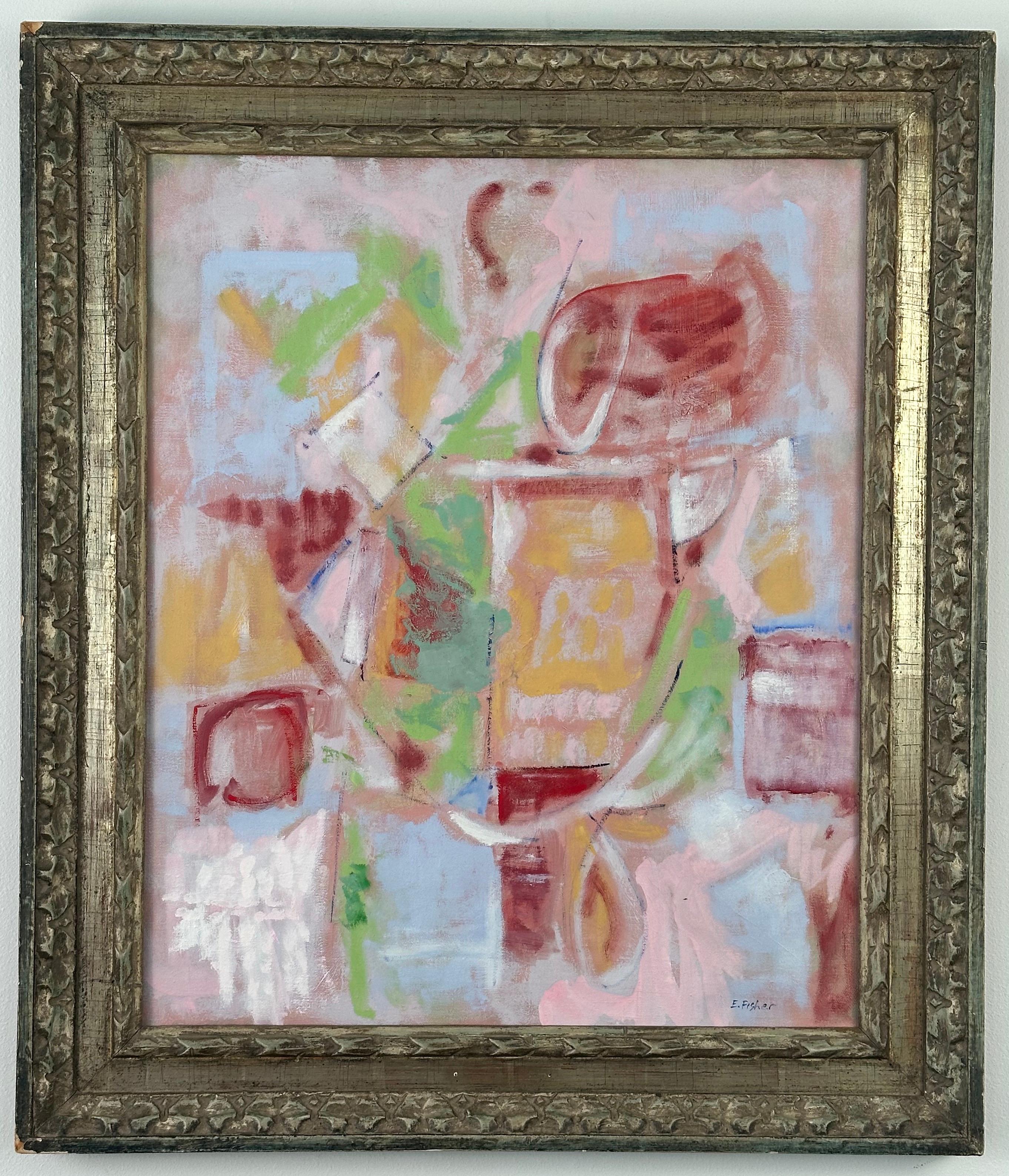 Abstract Painting di Ethel Fisher - Senza titolo (Pittura espressionista astratta)