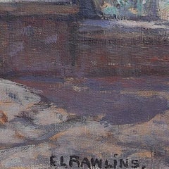 Ethel Louise Rawlins: 'A Garden Below the South Downs' oil painting