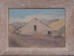 Antique California Impressionist Landscape Signed Modern Framed Oil Painting