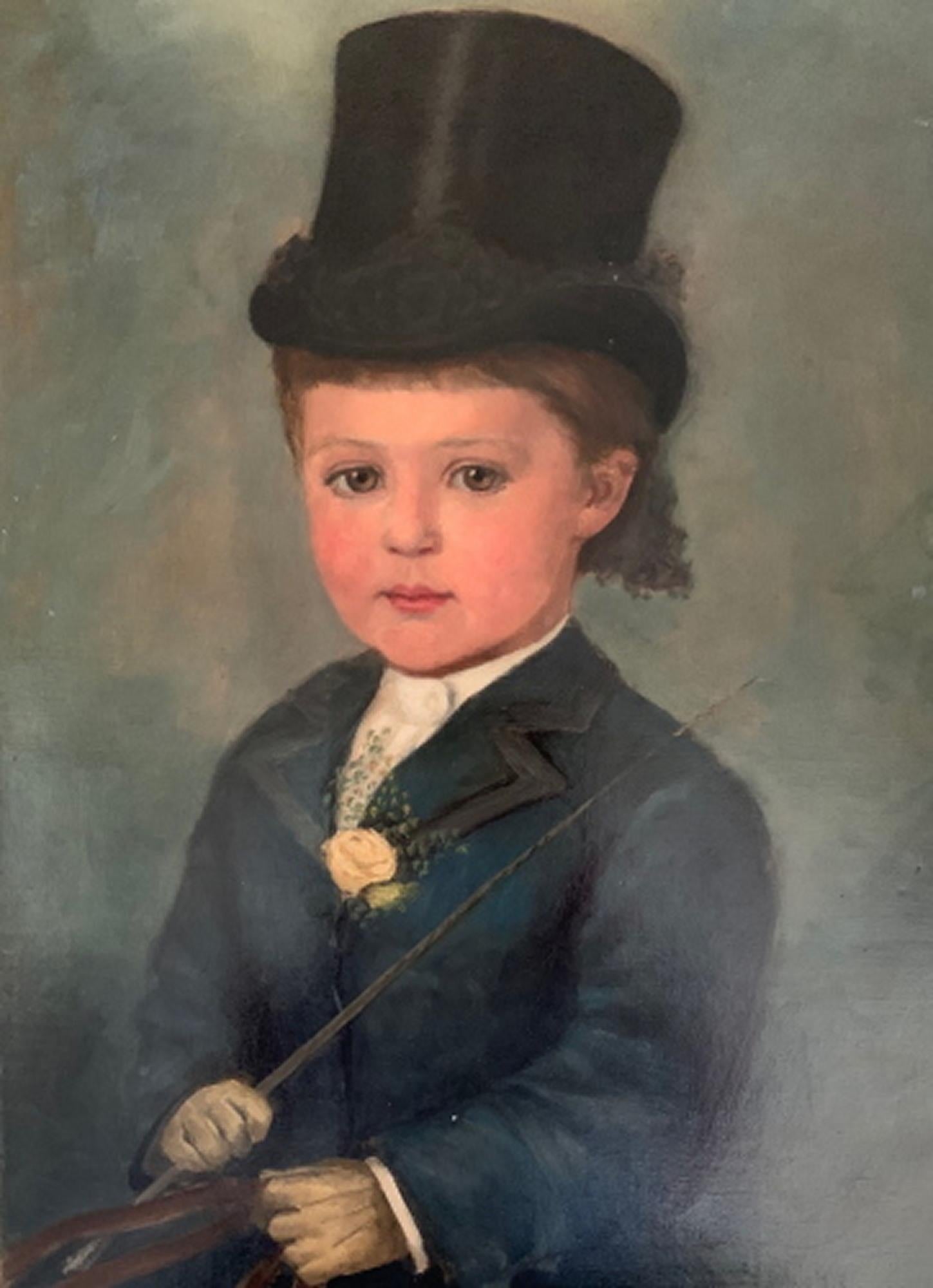 Miss Ethel Mortlock an oil on canvas called 'Town' of Marie Adelaide Brassey (aged 3) who became Marchioness of Willingdon (see below) and is buried in the Nave at Westminster Abbey, signed and dated 1878. Picture 60 x 45 cm

Ethel Mortlock