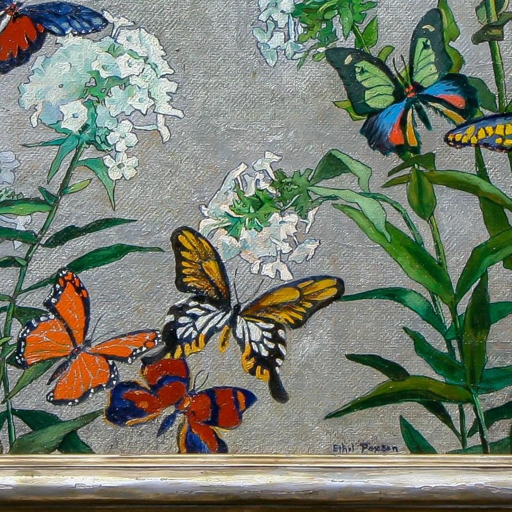 impressionist butterfly painting