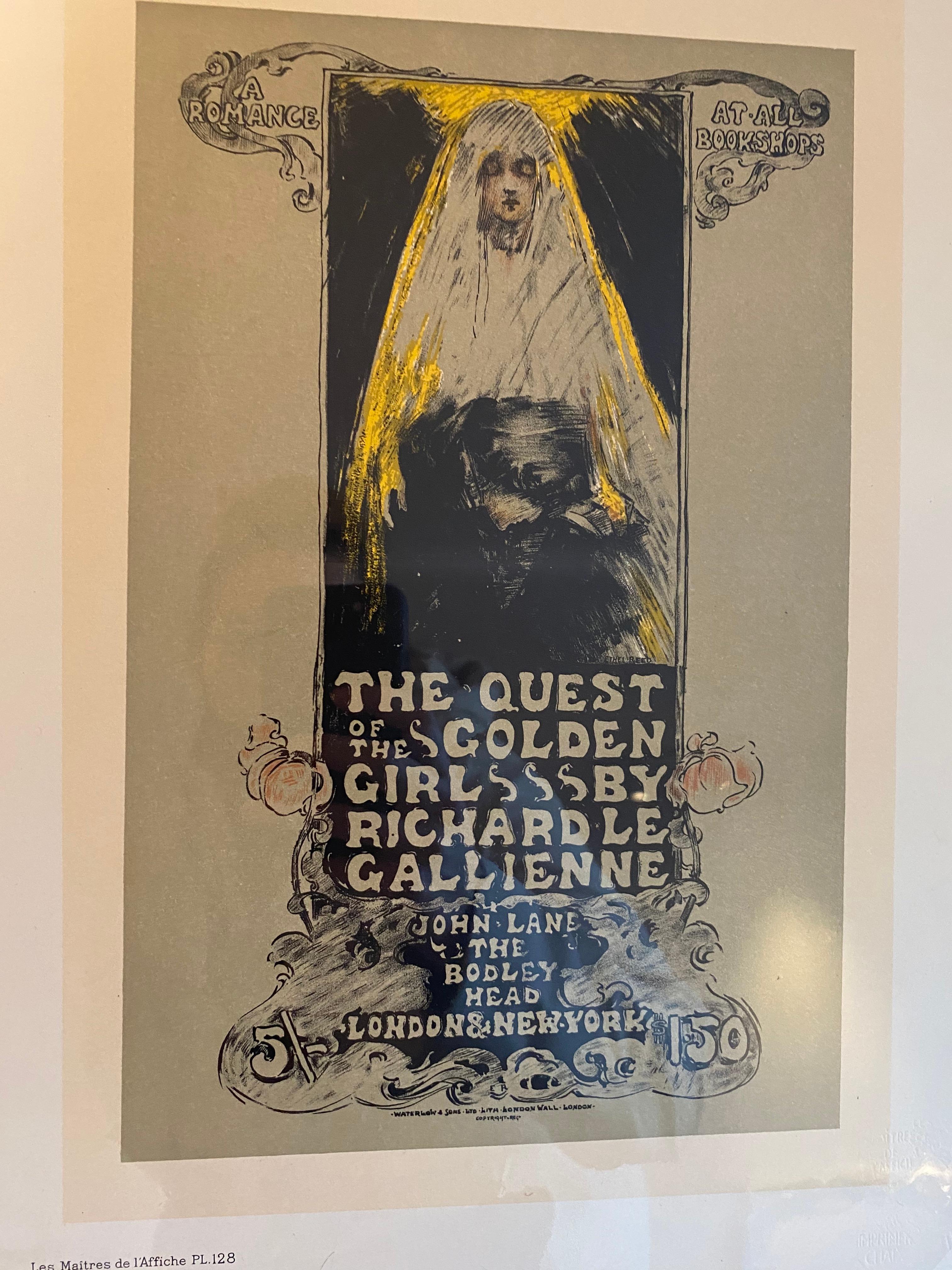 Ethel Reed Figurative Print - "Quest of the Golden Girl" from Les Maitres de l'Affiche