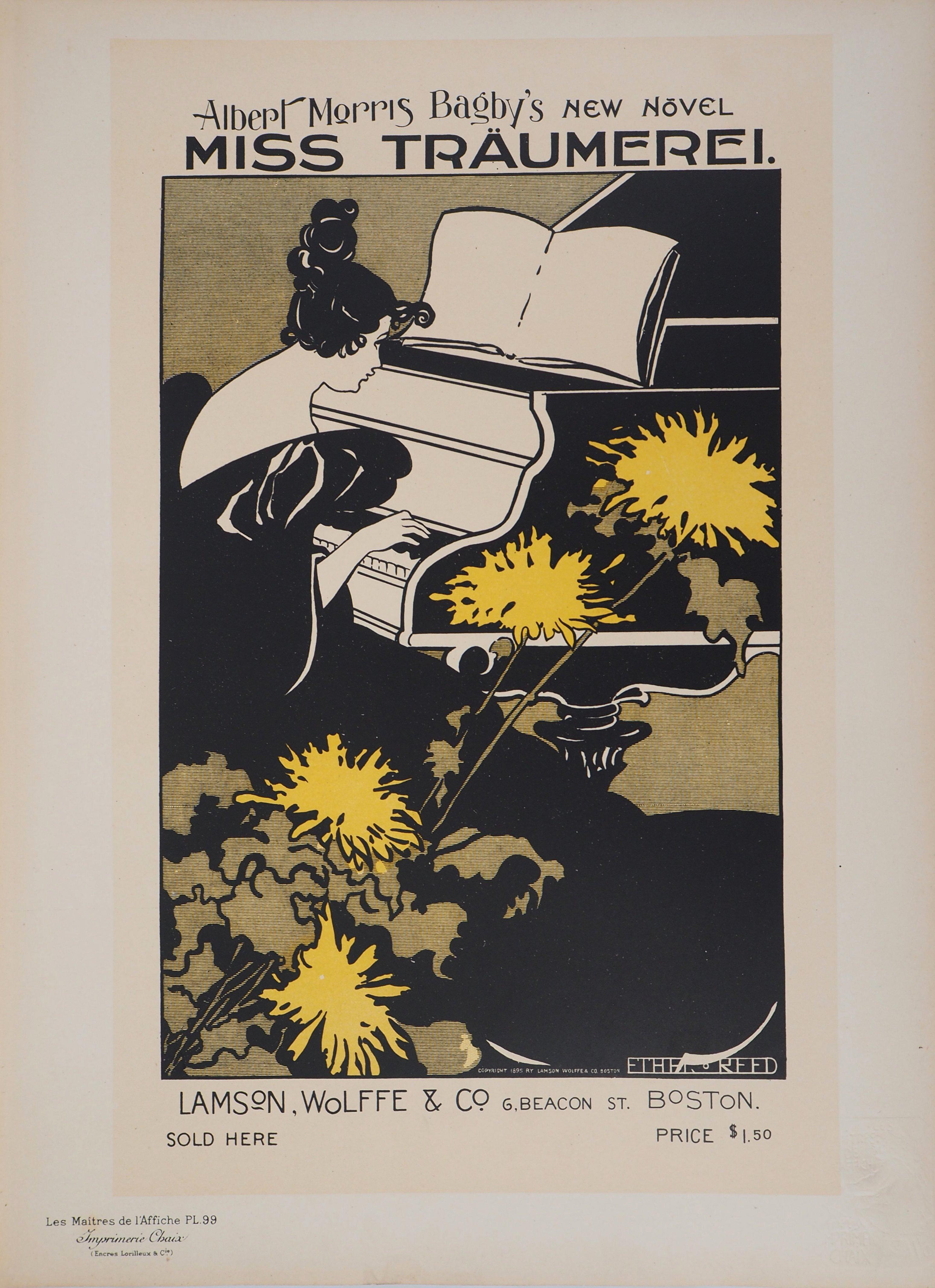 Young Girl at the Piano - Lithograph (Les Maîtres de l'Affiche), 1897 - Print by Ethel Reed