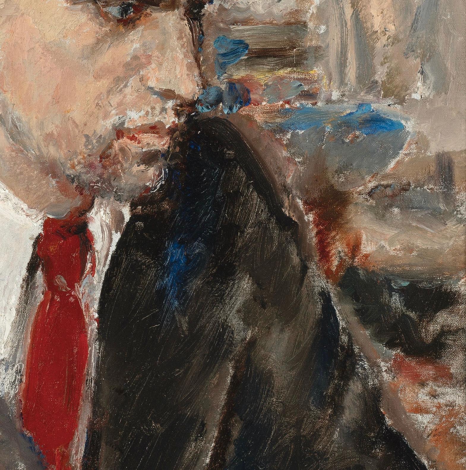 Dame Ethel Walker DBE ARA (1861-1951) 
Giovane uomo con cravatta rossa
Olio su tela
51 x 40,6 cm; (all'interno della cornice) 70 x 59,7 cm.

Provenienza: 
The Lefevre Gallery, Londra, numero di serie X890;
Christie's, Londra, Modern British
