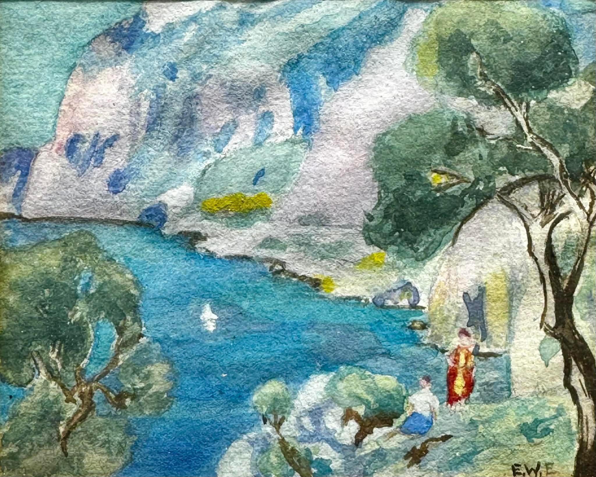 Landscape Painting di Ethel Walton Everett - A Summer Afternoon at the Coast