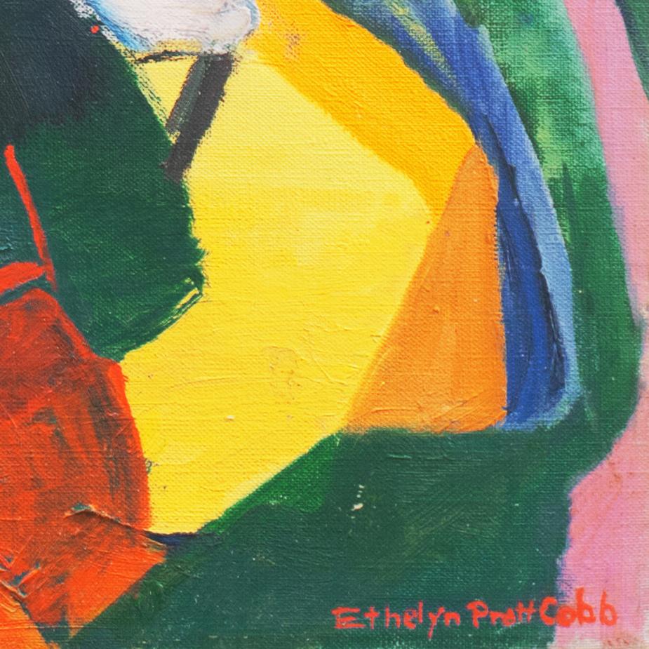 'Birds of Paradise, Hawaii', Mid-century, New York Woman Artist, Woodstock, ASL - Painting by Ethelyn Cobb