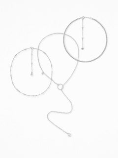 Etherea & Pearl Necklace Set in 925 Sterling Silver & Freshwater Pearls by O Sh