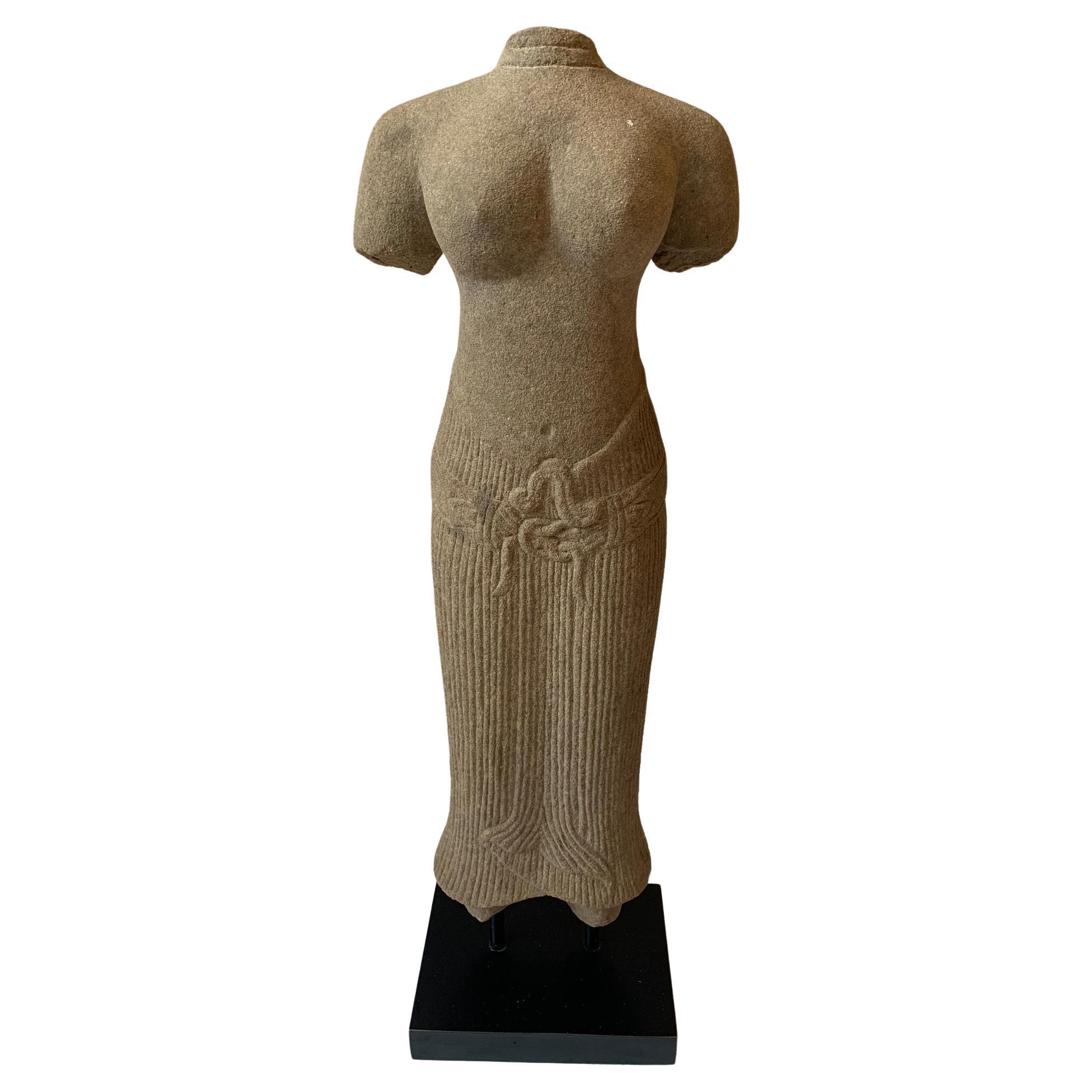 Hand Sculpted Clay Female Form at 1stDibs