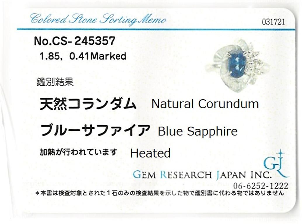 Ätherischer Blauer Majestät 1,85 Karat Lebendiger Saphir & Diamant Solitär Ring im Angebot 3