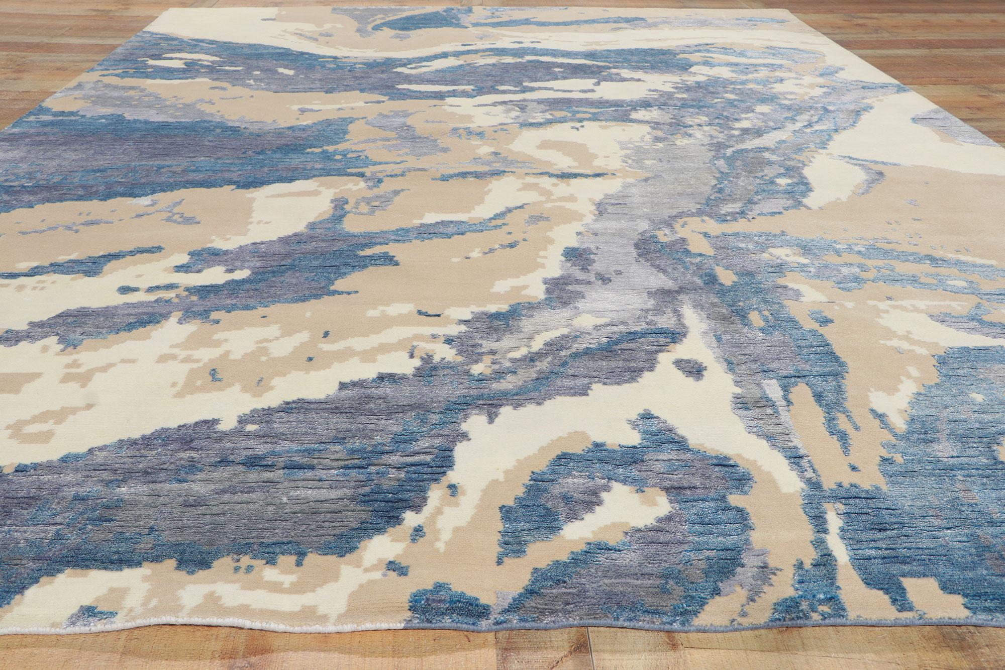 Ethereal Earthflow: An Abstract Biophilic Masterpiece of Organic Modern Style For Sale 1