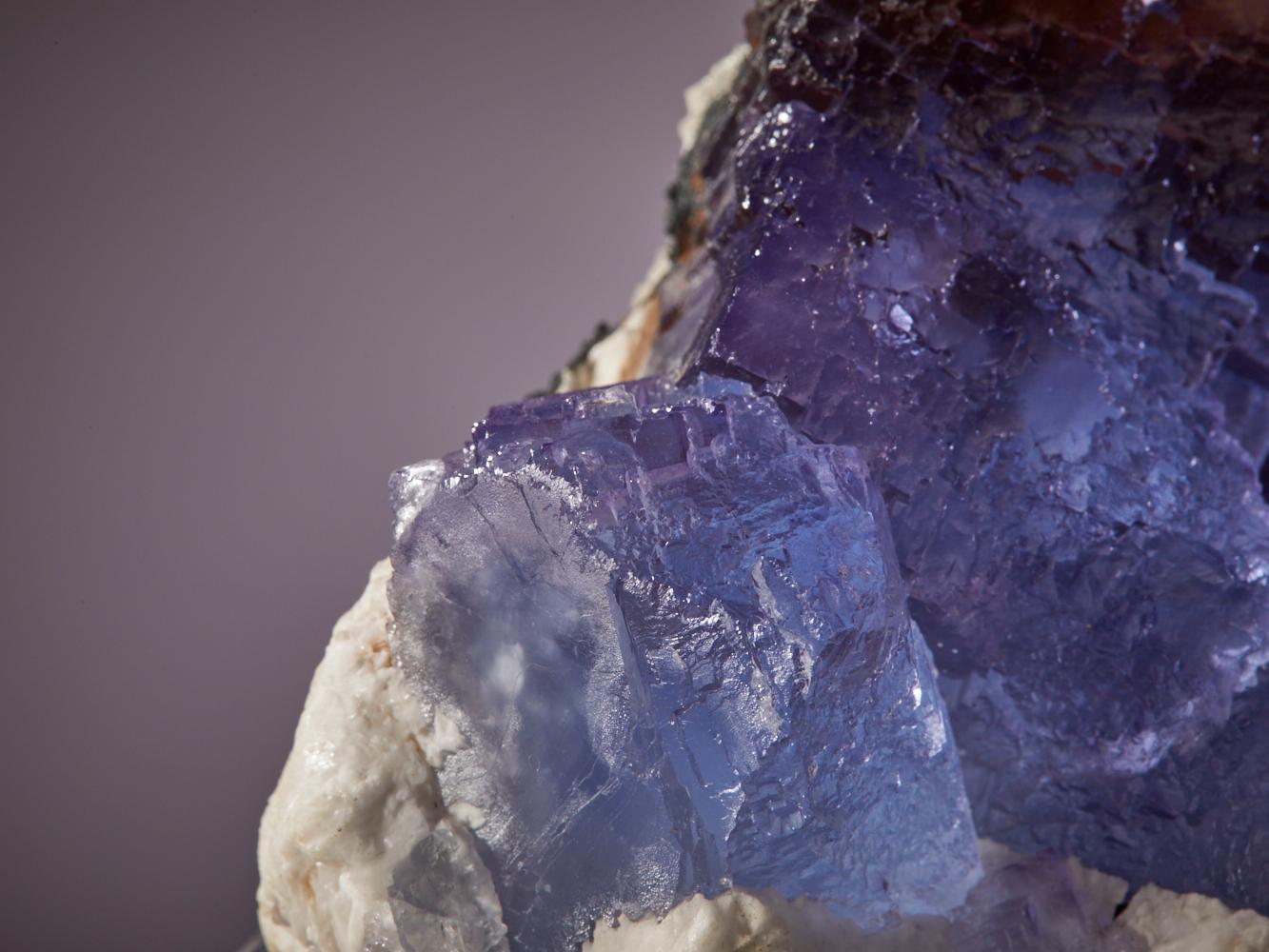 Ethereal Fluorite: Blue Barite Matrix with Red Accents from Morocco 5