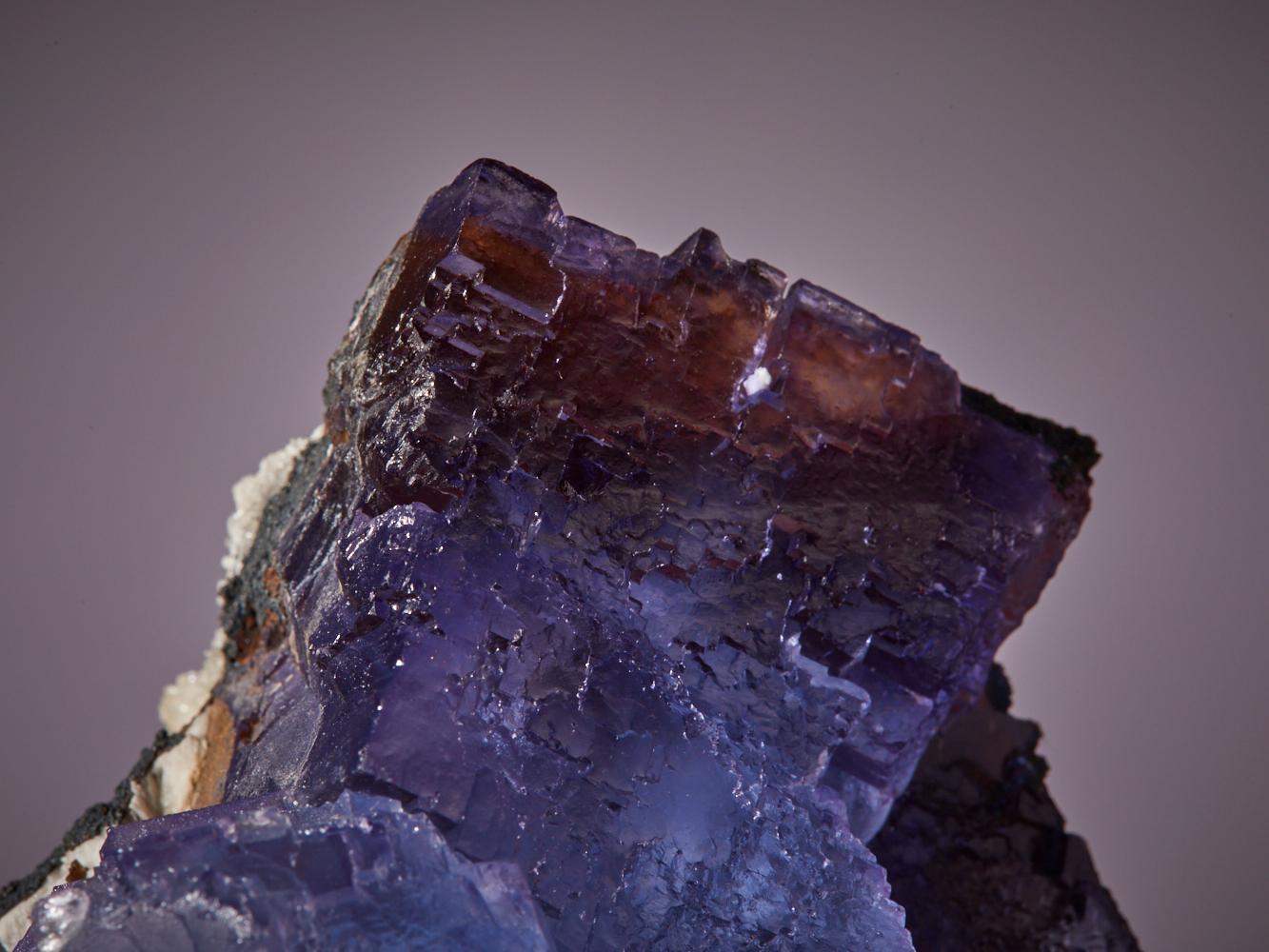 Ethereal Fluorite: Blue Barite Matrix with Red Accents from Morocco 8