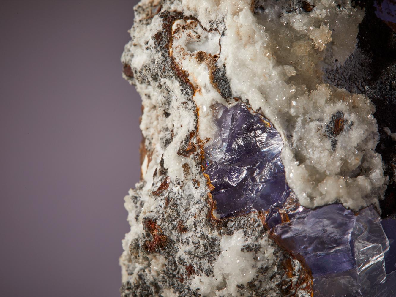 Ethereal Fluorite: Blue Barite Matrix with Red Accents from Morocco 9
