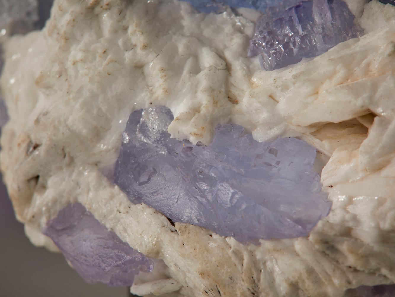 Ethereal Fluorite: Blue Barite Matrix with Red Accents from Morocco 12