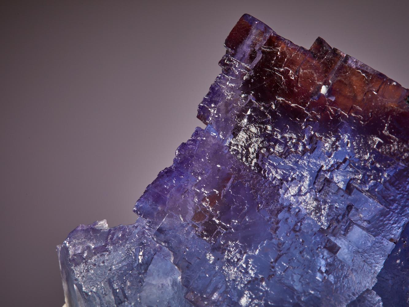 18th Century and Earlier Ethereal Fluorite: Blue Barite Matrix with Red Accents from Morocco