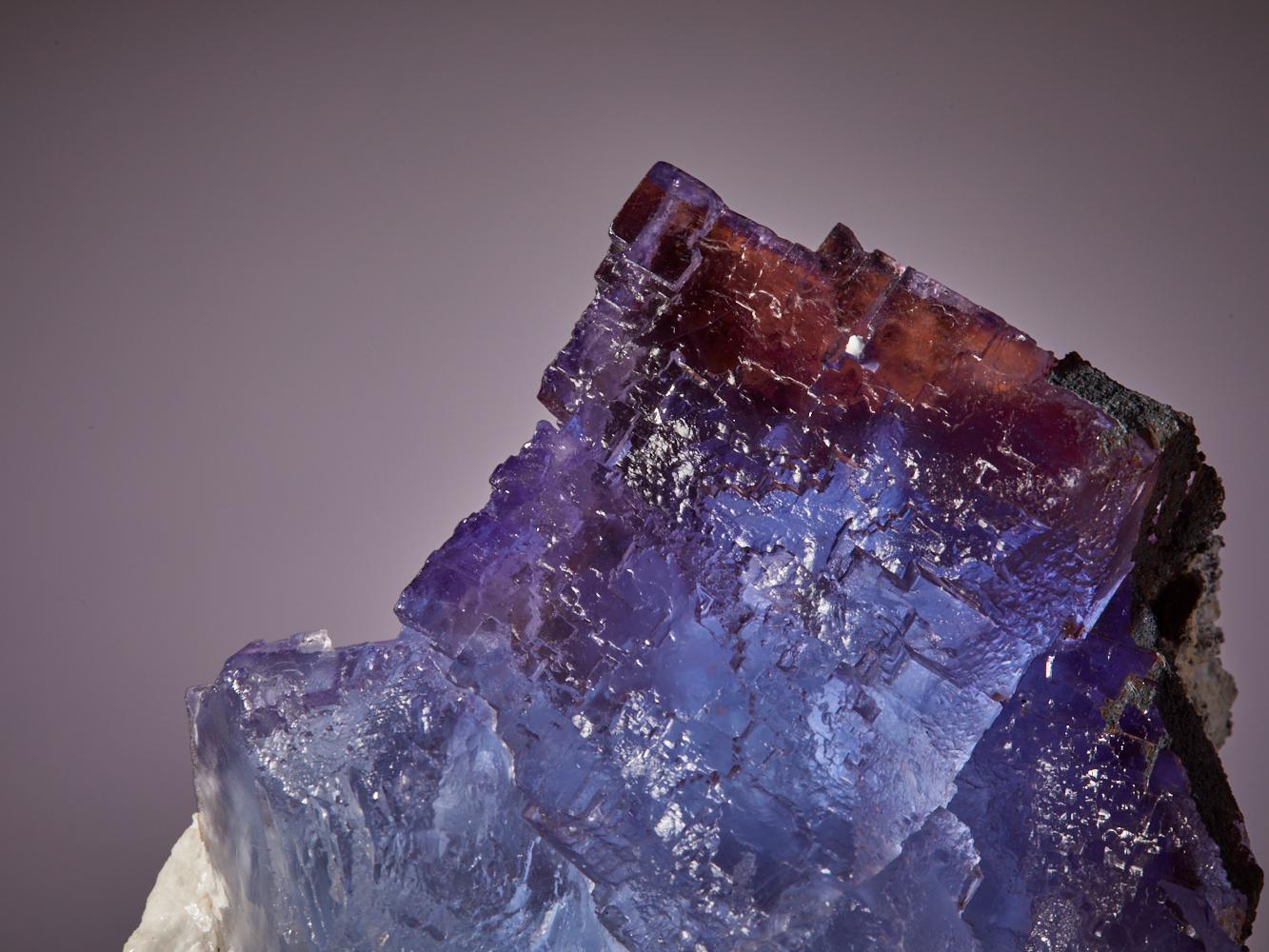 Ethereal Fluorite: Blue Barite Matrix with Red Accents from Morocco 2