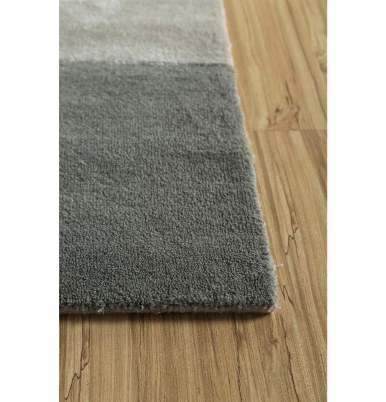 Modern Ethereal Haze Classic Gray & Light Sea Mist 240x300 cm Hand Knotted Rug For Sale