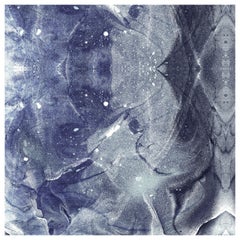 Ethereal Vision-Navy-Marble Printed Wallpaper