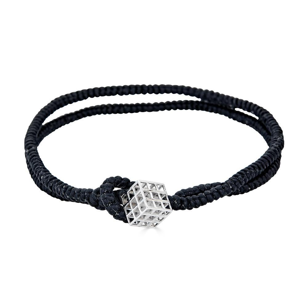 Modern Ethereum Silver Wrap Bracelet