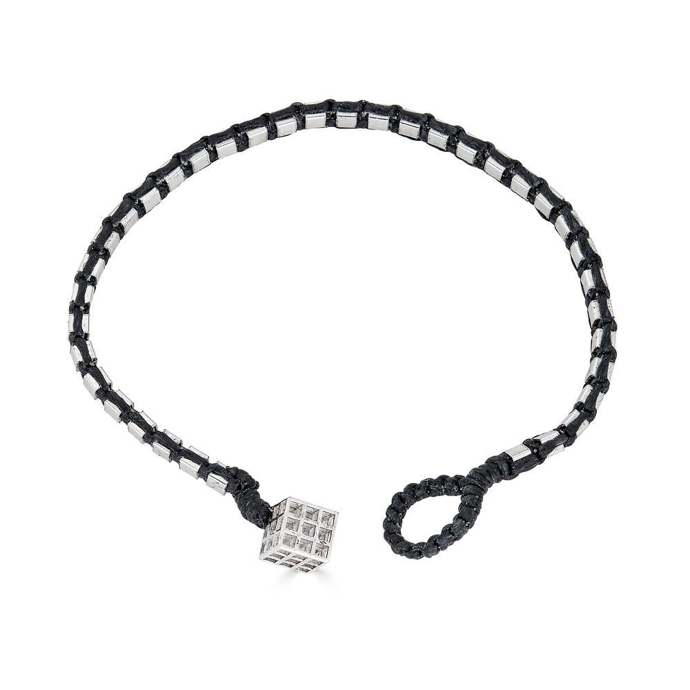 Women's or Men's Ethereum Silver Wrap Bracelet