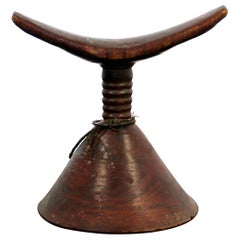 Ethiopian African Handmade Curved Wood Headrest