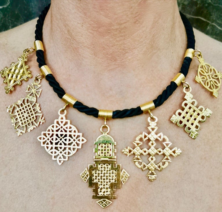 Ethiopian Coptic Cross Yellow Gold 18 Karat Pendants Necklace For At 1stdibs - Gold Ethiopian Cross Pendant Ethiopian Coptic Cross Yellow Gold 18 Karat Pendants Necklace For At 1stdibs - Gold Ethiopian Cross Pendant