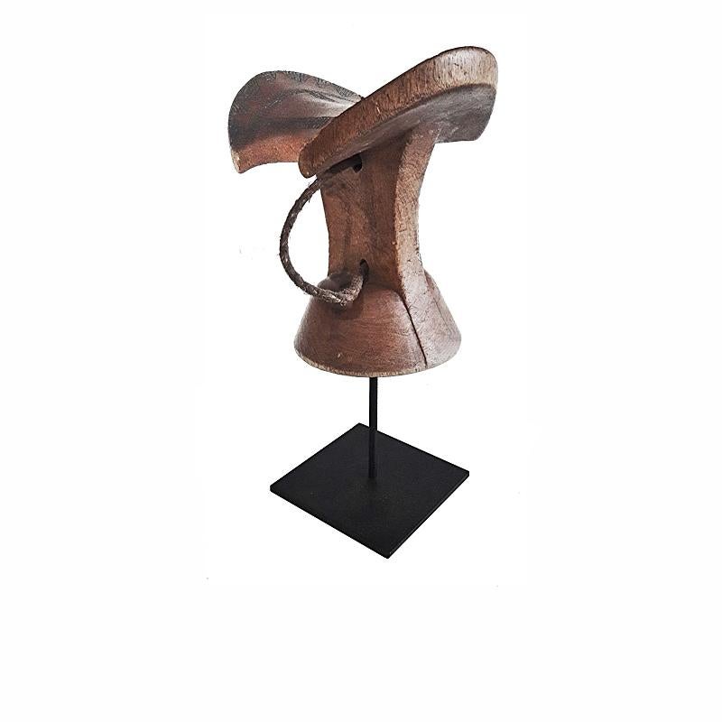 Ethiopian Hand Carved Teak Wood Headrest 2