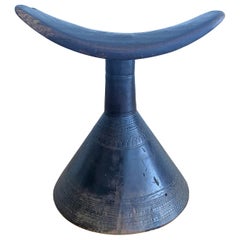 African Wooden Headrest from the Kaffa Province or the Gurage Zone in Ethiopia