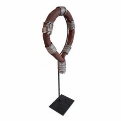 Ethiopian Leather and Shell Necklaces, Mid 20th Century