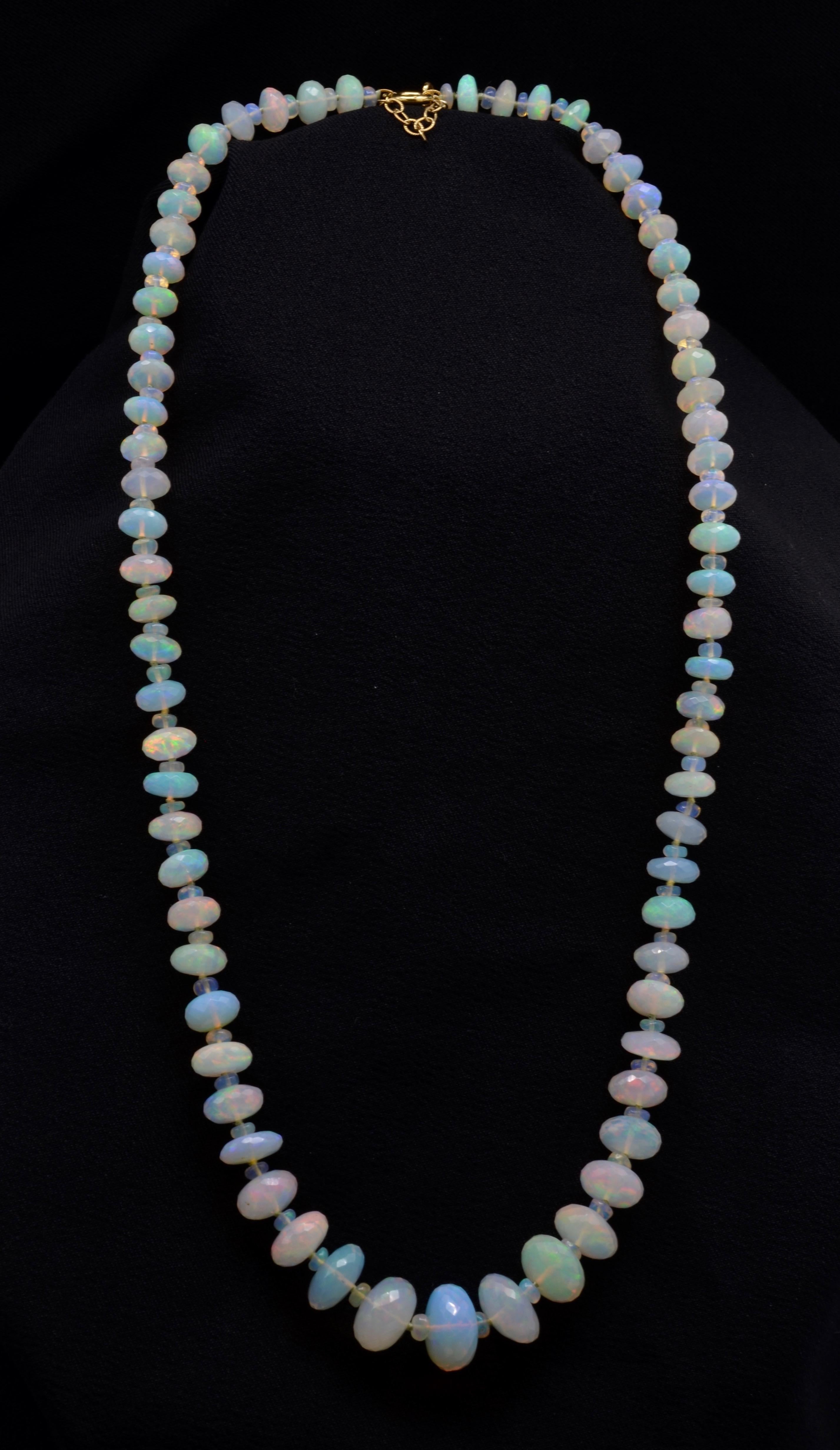 Women's Ethiopian Opal Bead Necklace