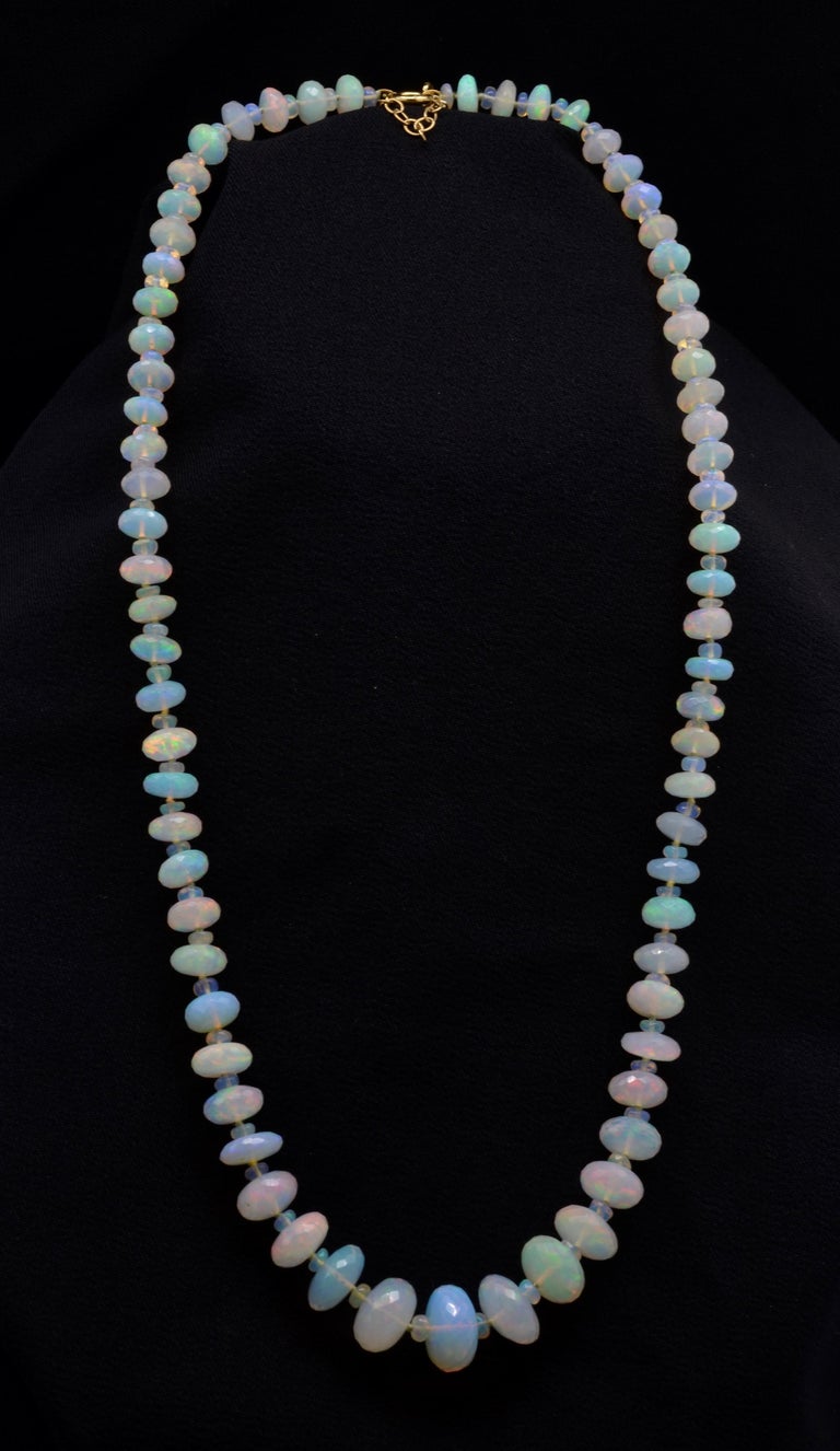 Ethiopian Opal Bead Necklace For Sale at 1stdibs