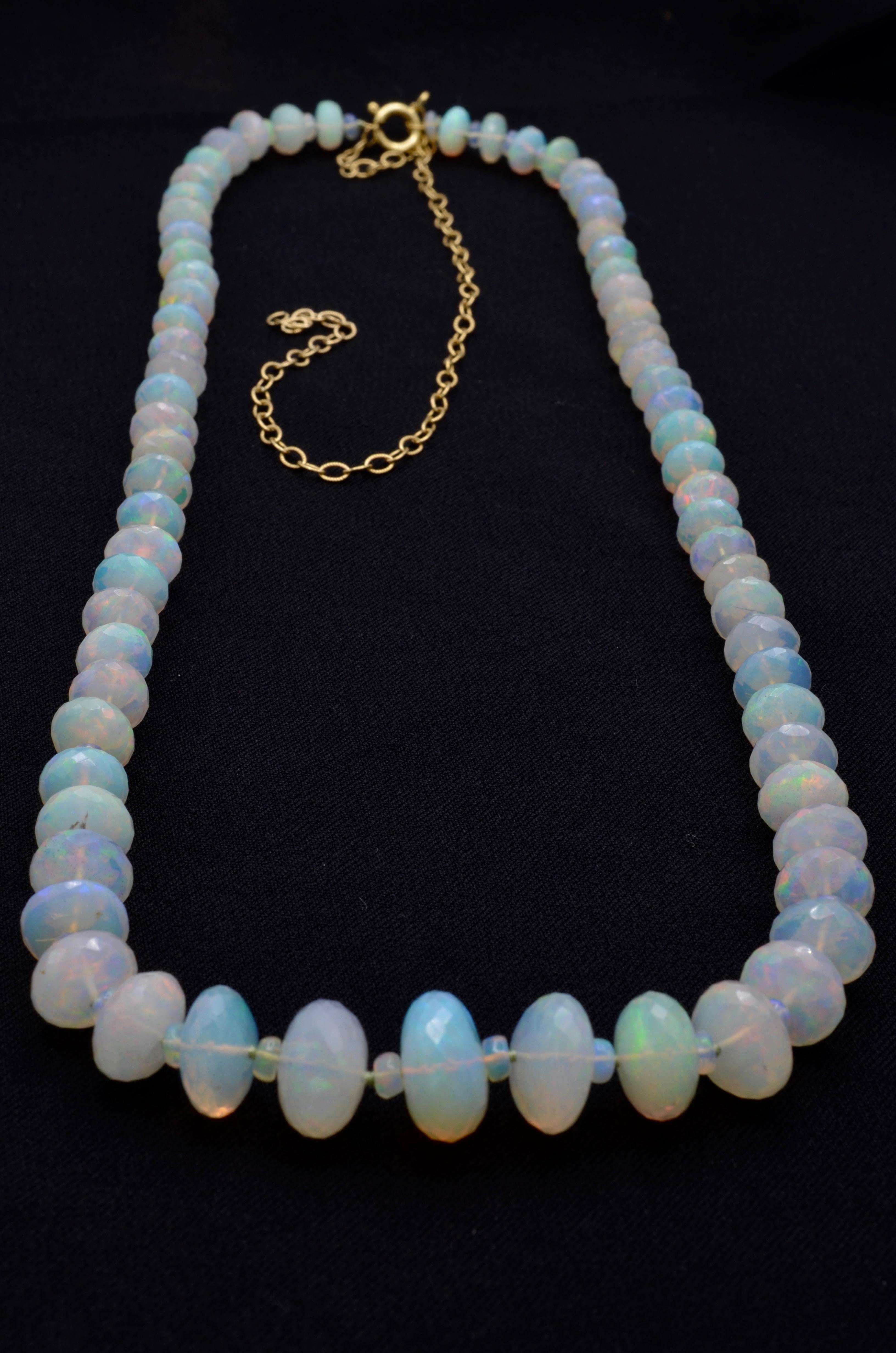 Ethiopian Opal Bead Necklace 1