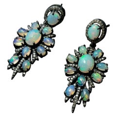 Boucles d'oreilles Design/One en argent 925 avec diamant Cadeau de mariage.