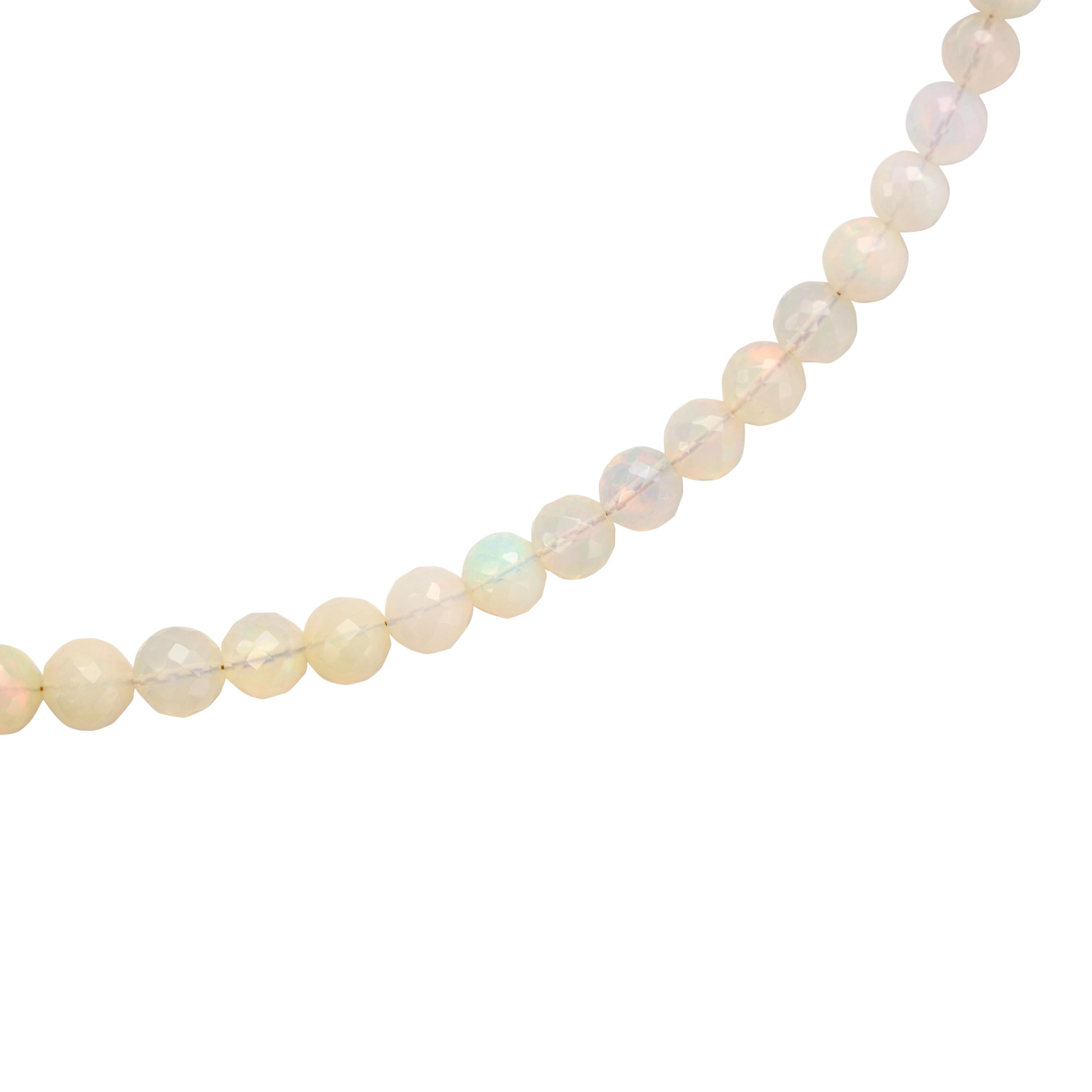 Ethiopian Opal Necklace 18K Gold - by Bombyx House In New Condition For Sale In Westport, CT