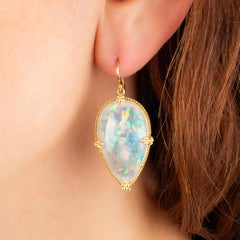 Ethiopian Opal Statement Earrings