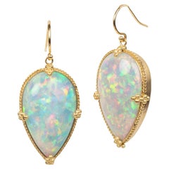 Ethiopian Opal Statement Earrings