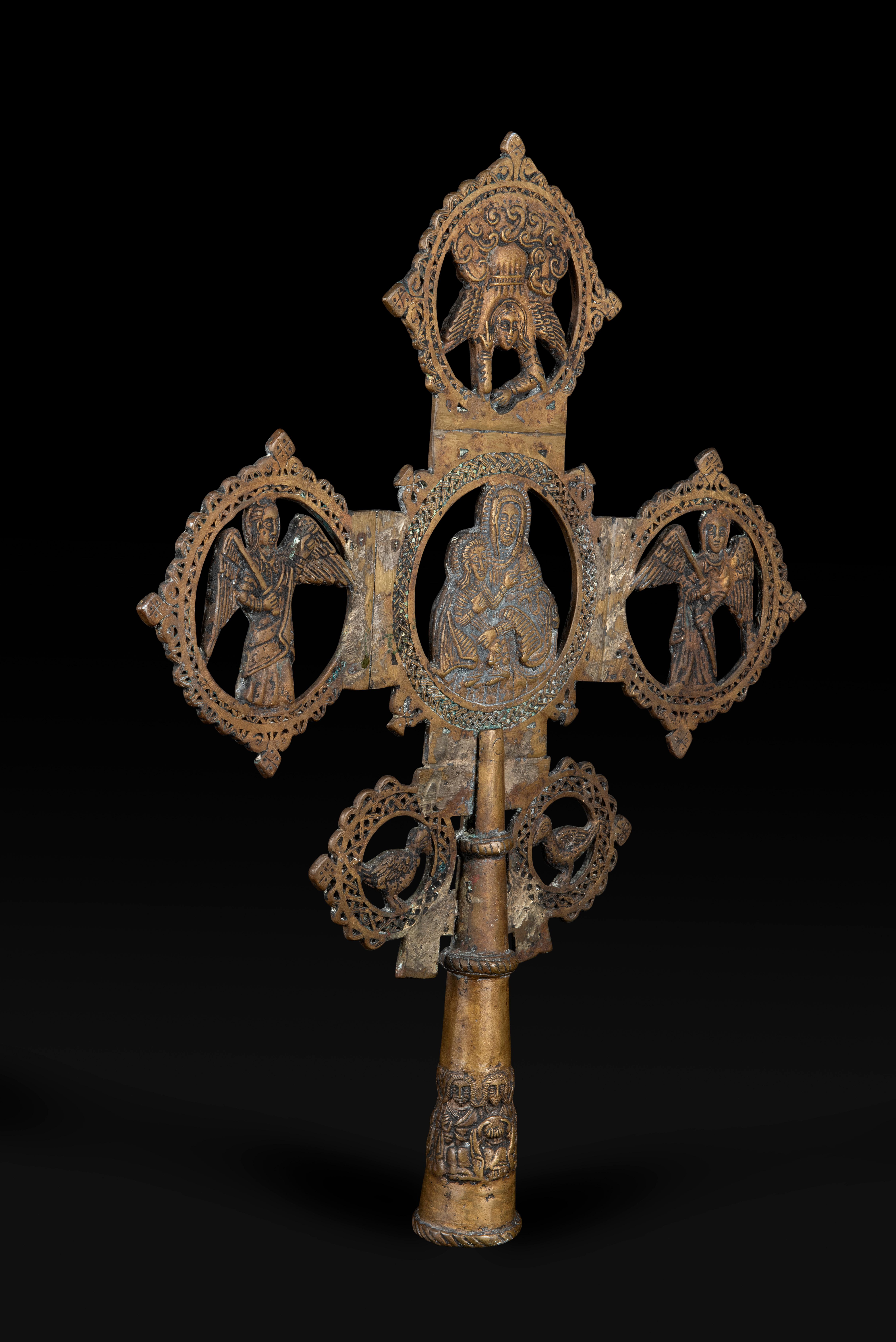 Cruz etíope de procesión: Herencia sagrada y artesanía Etíope en venta